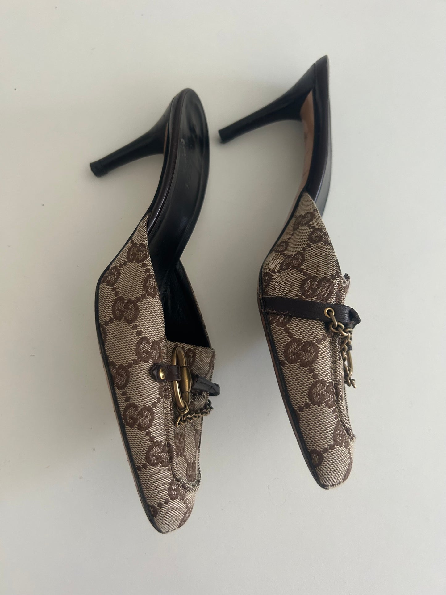 Gucci canvas monogram EU37.5