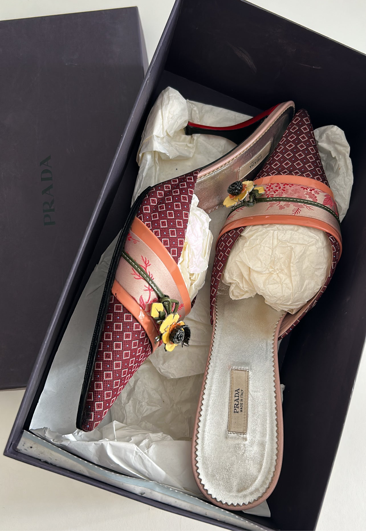 Prada oriental mules EU41