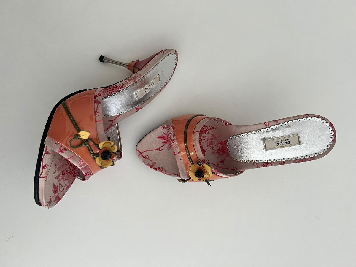 Prada floral mules EU35.5