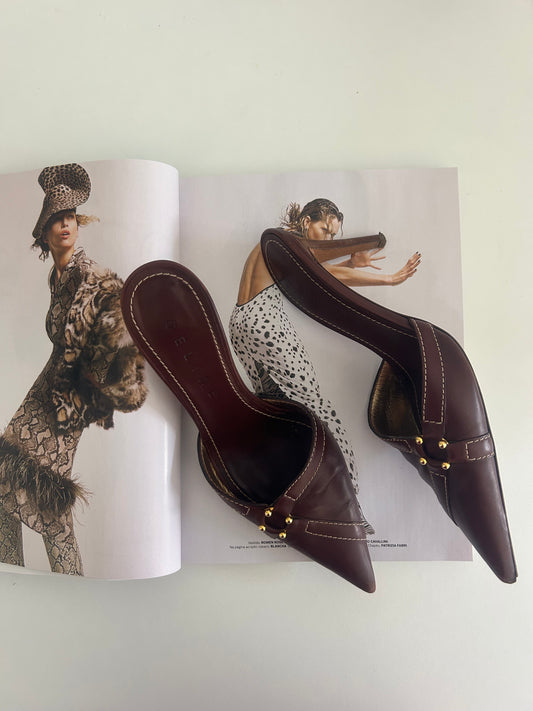 Celine chocolate mules EU38
