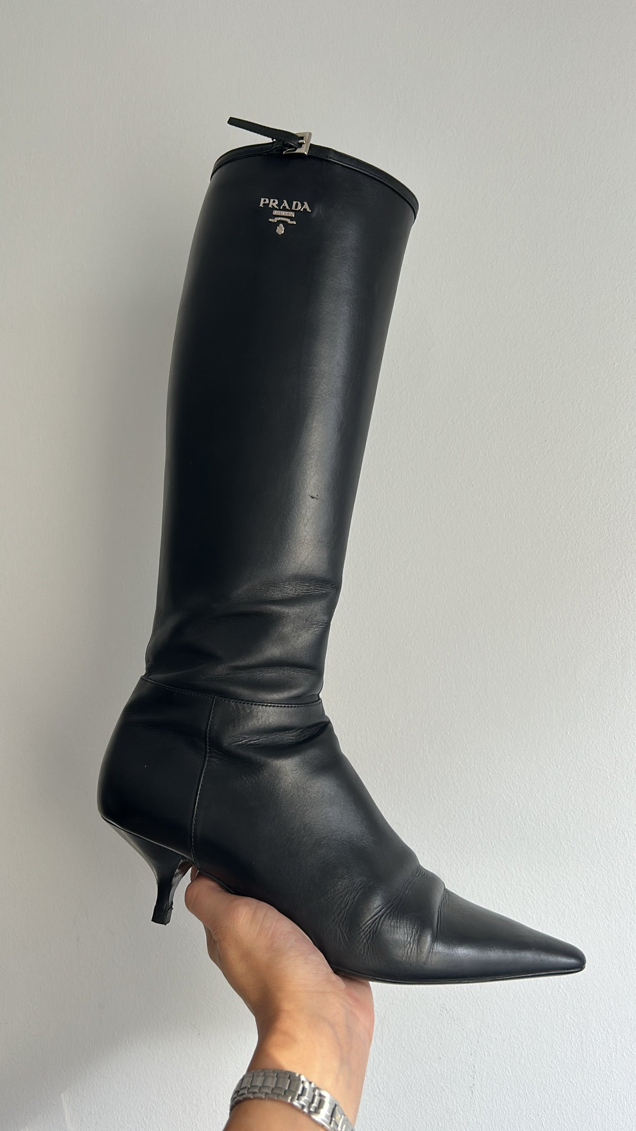 Prada leather boots EU39