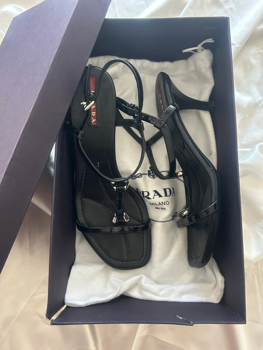 Prada leather sandals EU37