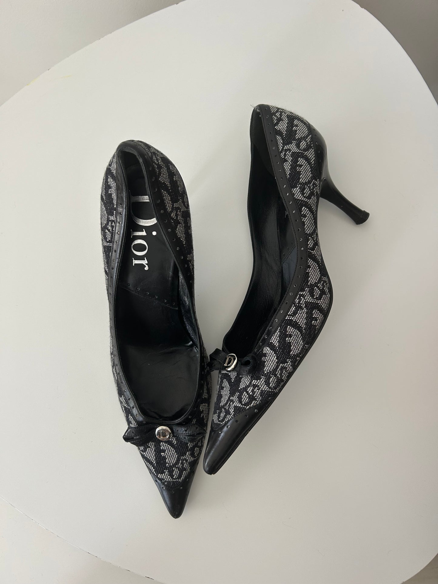 Christian Dior canvas heels EU39.5