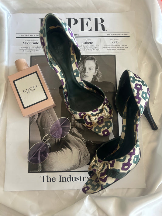 Gucci silk pumps EU39