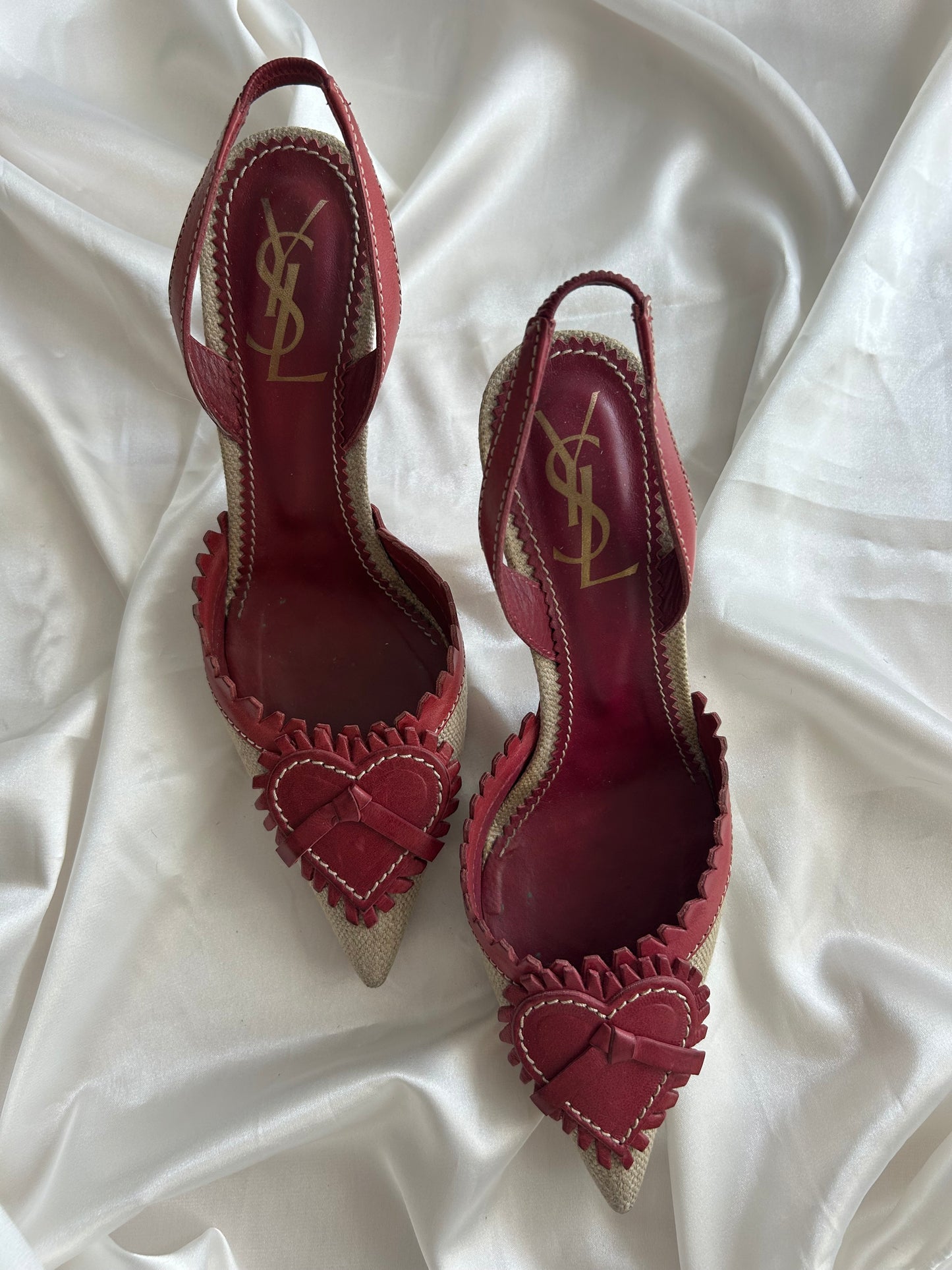 Yves Saint Laurent Heart Slingback EU37.5