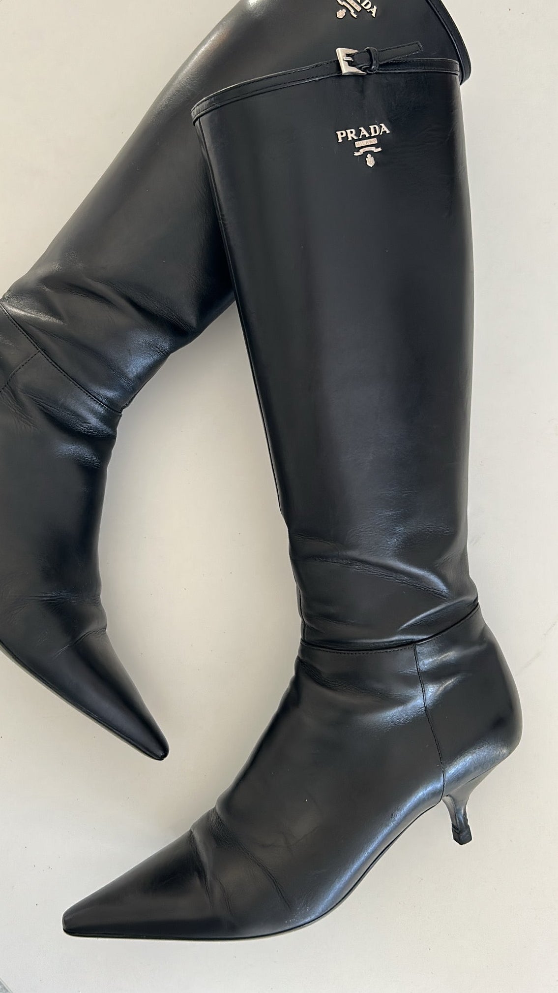 Prada leather boots EU39