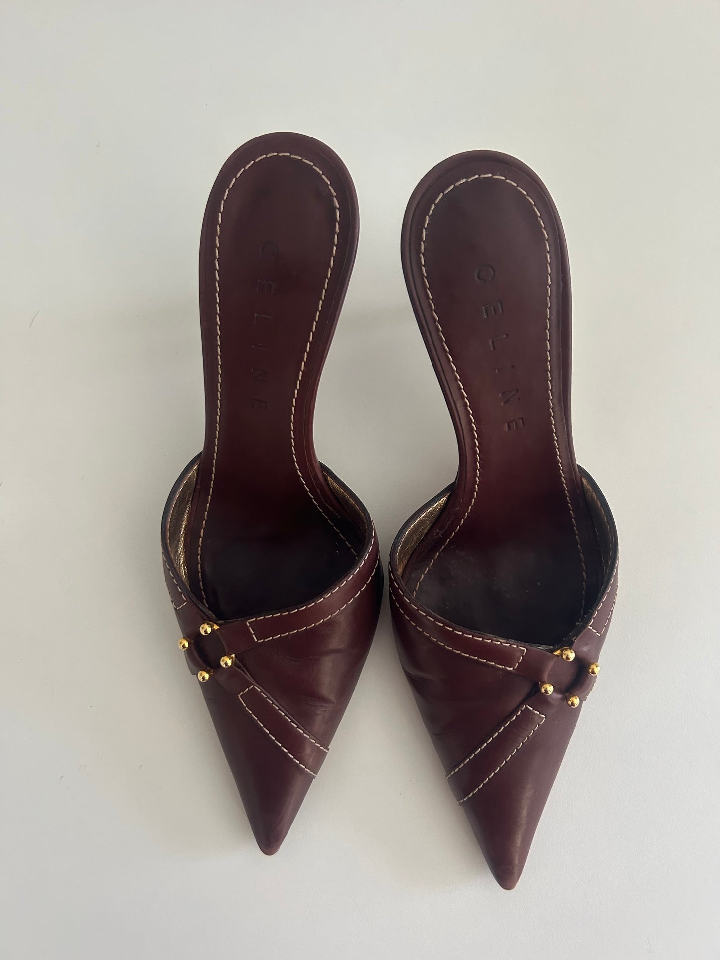 Celine chocolate mules EU38