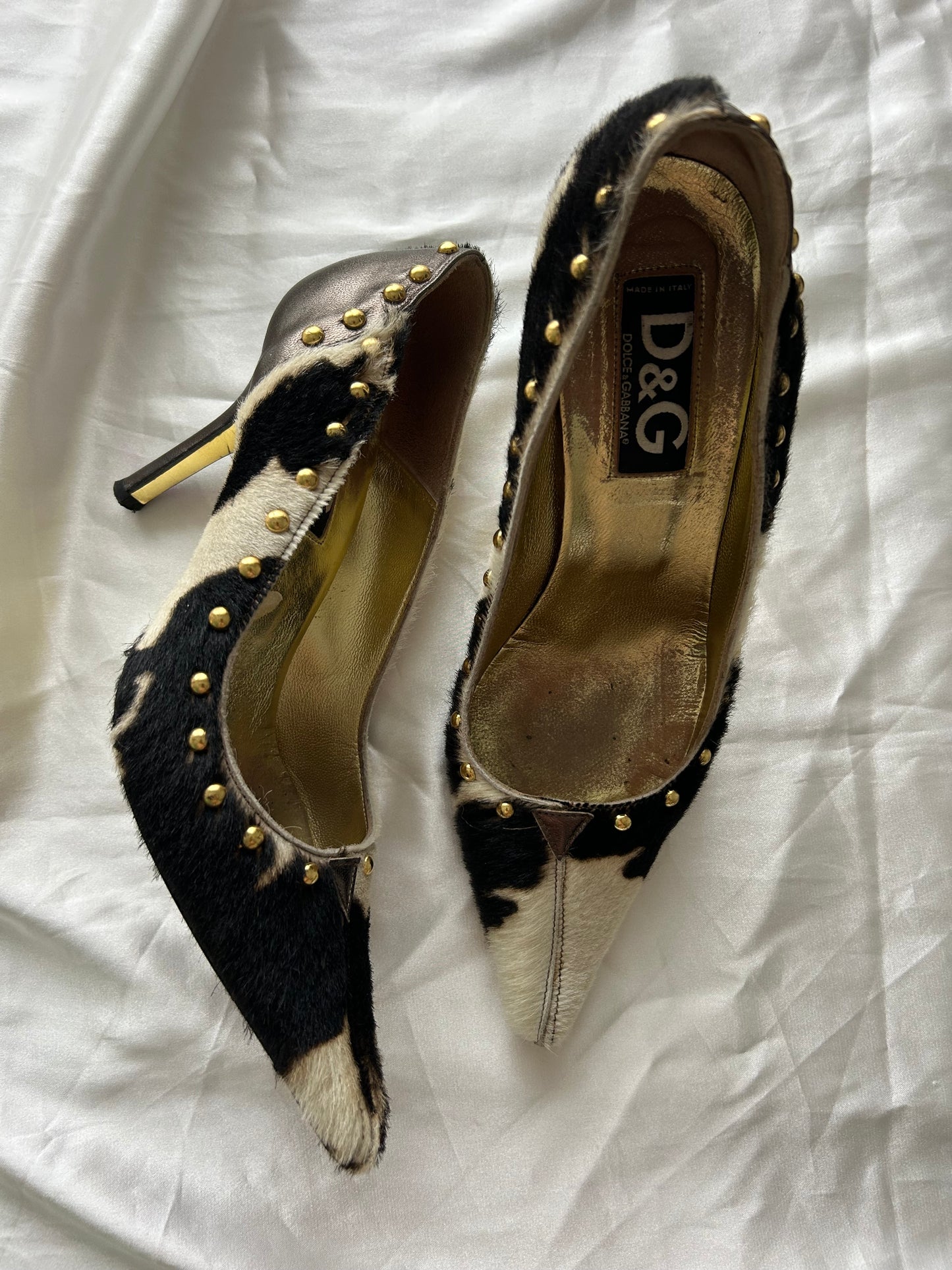 Dolce&Gabbana pony style calfskin heels EU37