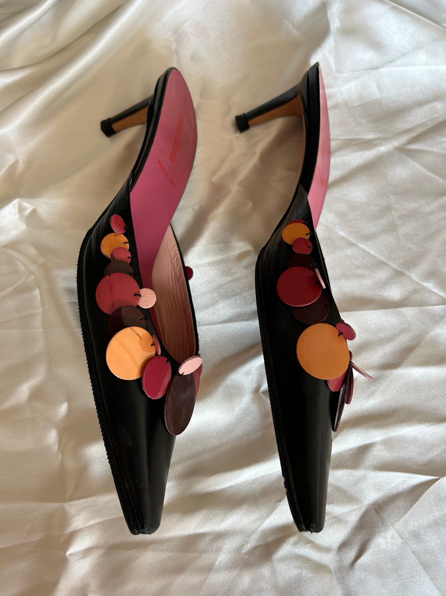 MiuMiu leather mules EU38.5