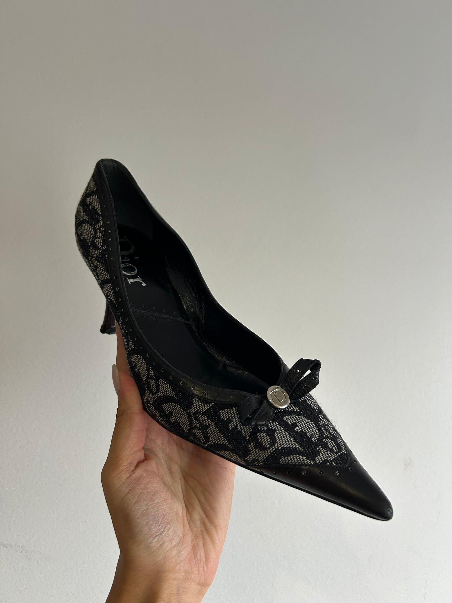 Christian Dior canvas heels EU39.5