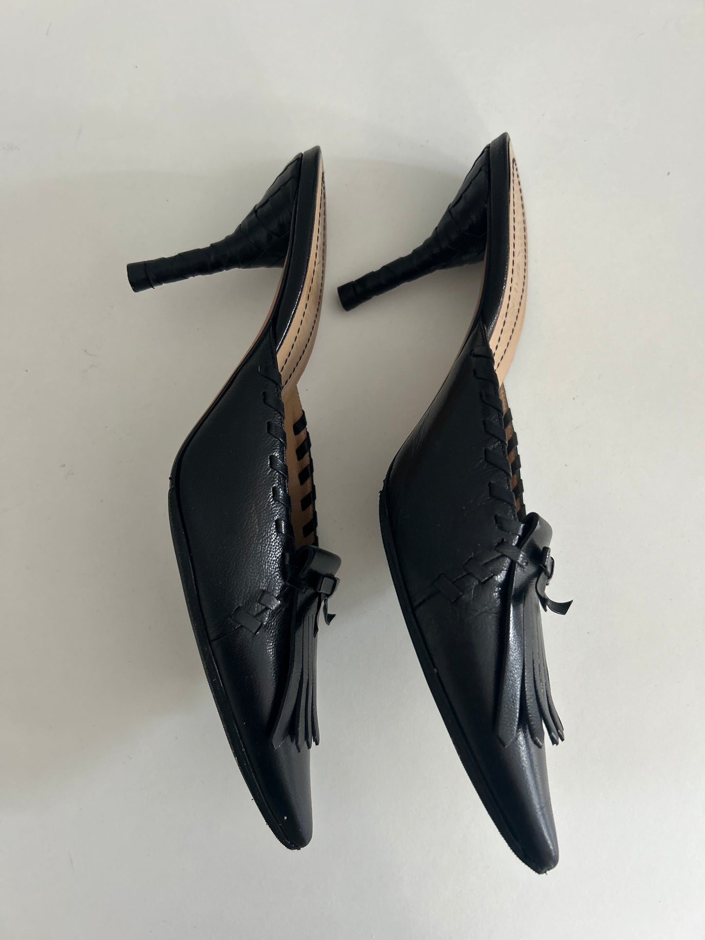 Yves Saint Laurent leather fringes EU38.5