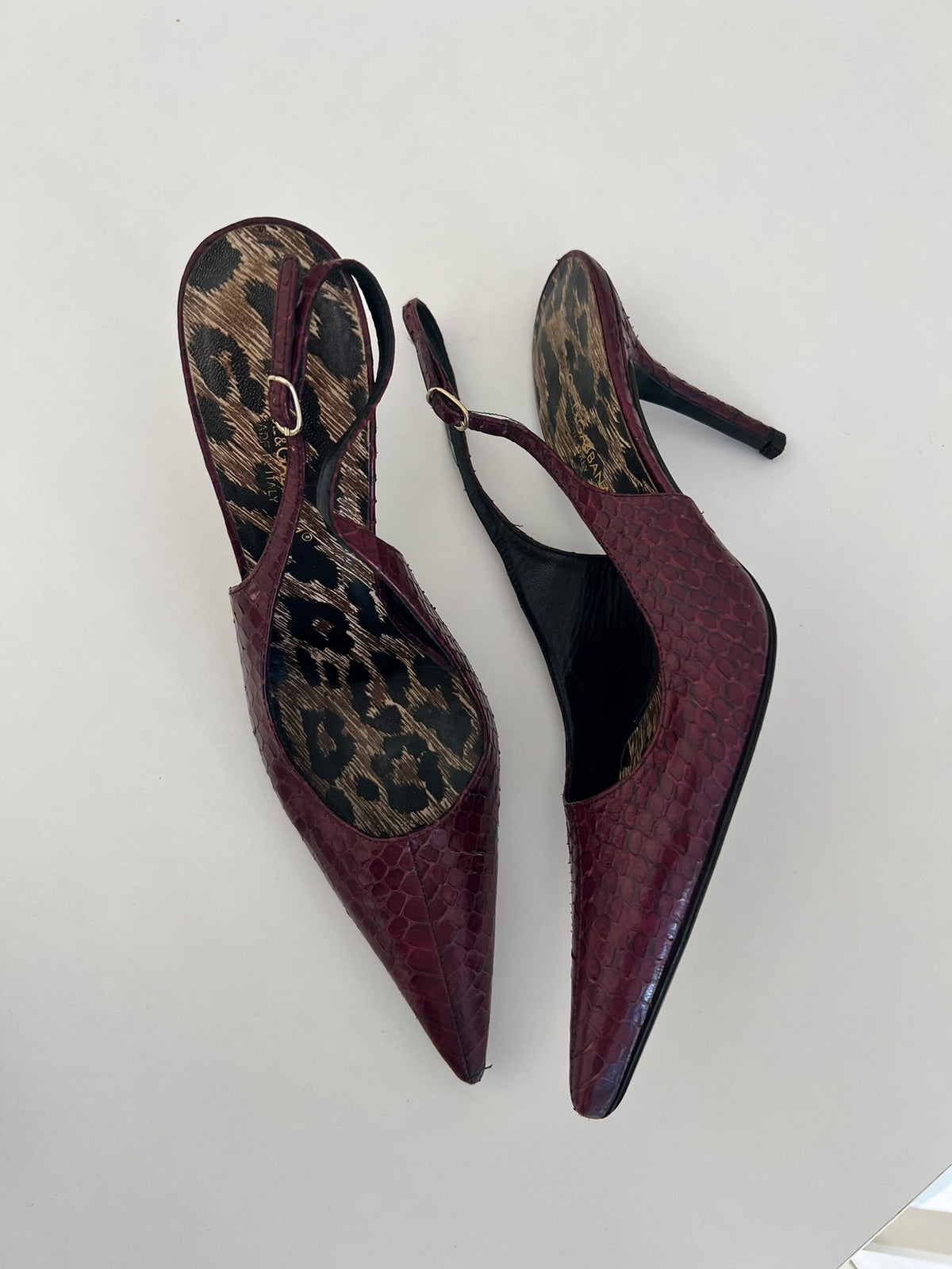 Dolce&Gabbana phyton slingback EU38