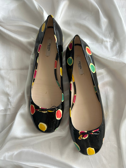 Prada patent leather ballet flats EU41
