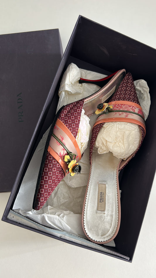Prada oriental mules EU41
