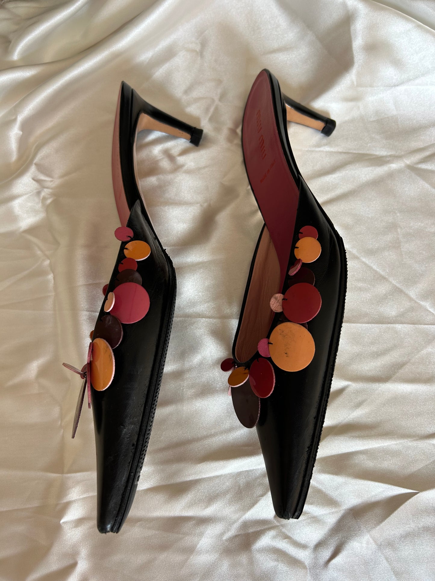 MiuMiu leather mules EU38.5