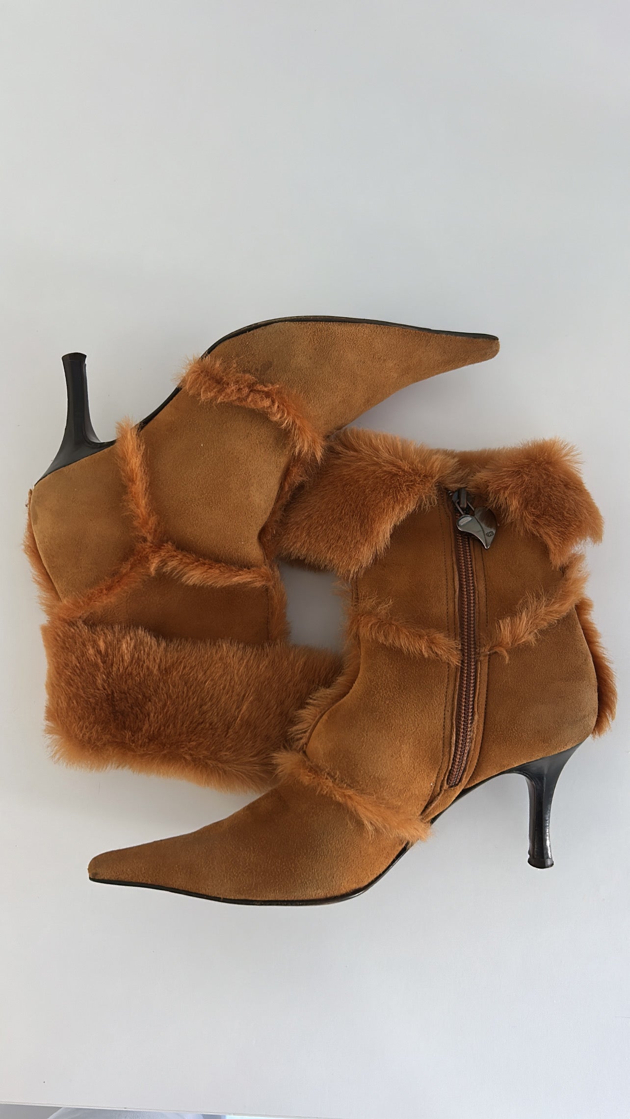 Escada faux fur ankle boots EU37