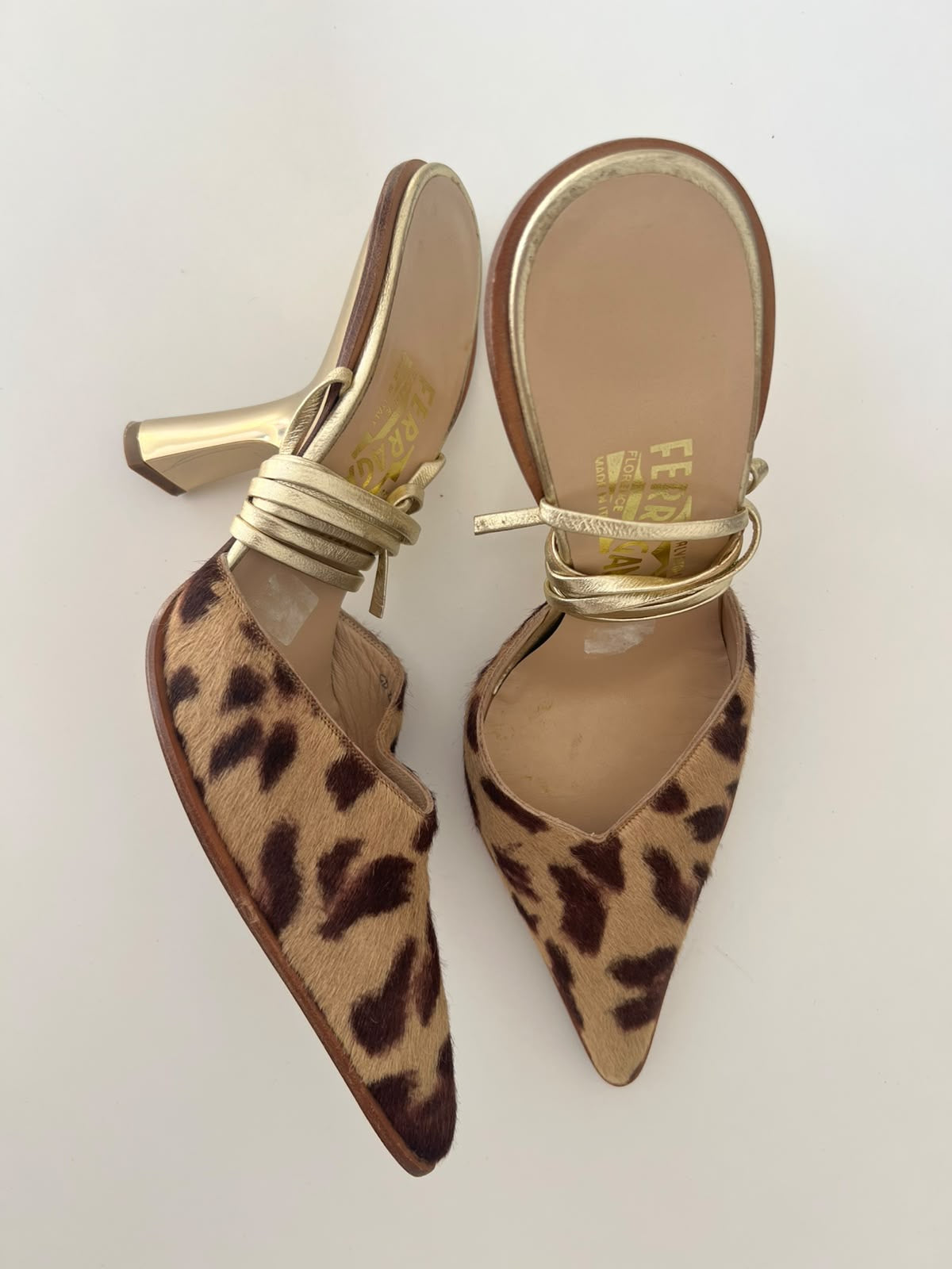 Salvatore Ferragamo ponyhair heels EU39.5