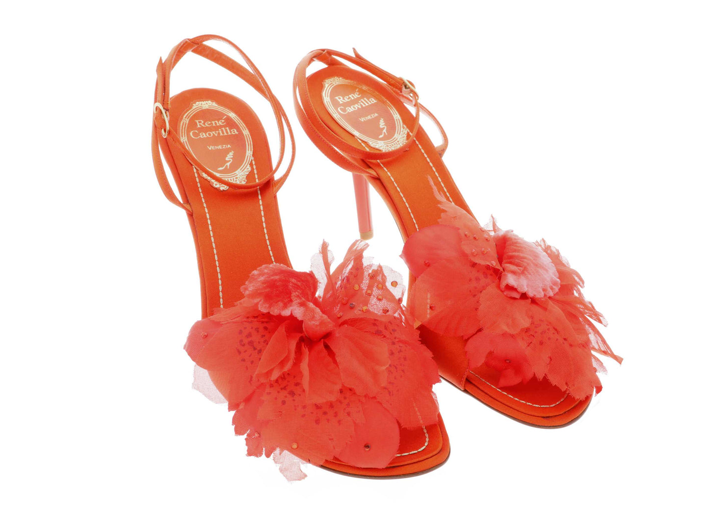 René Caovilla petal rhinestone EU 38